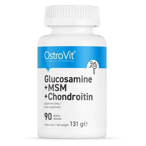 Добавка натуральная Хондроитин OstroVit Glucosamine MSM Chondroitin 90 таблеток Добавка натуральная Хондроитин OstroVit Glucosamine MSM Chondroitin 90 таблеток