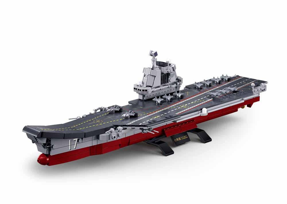 Конструктор Sluban M38-B1210 Авианосец ВМФ КНР Shandong 584 детали - фото 1