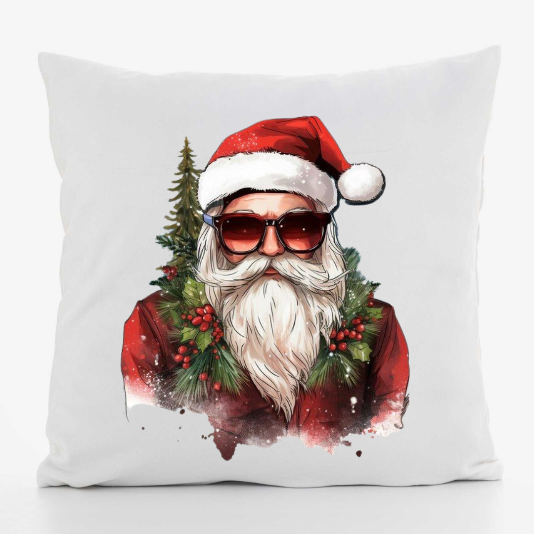 Подушка декоративная с принтом Santa Claus габардин 30х30 см (1204)