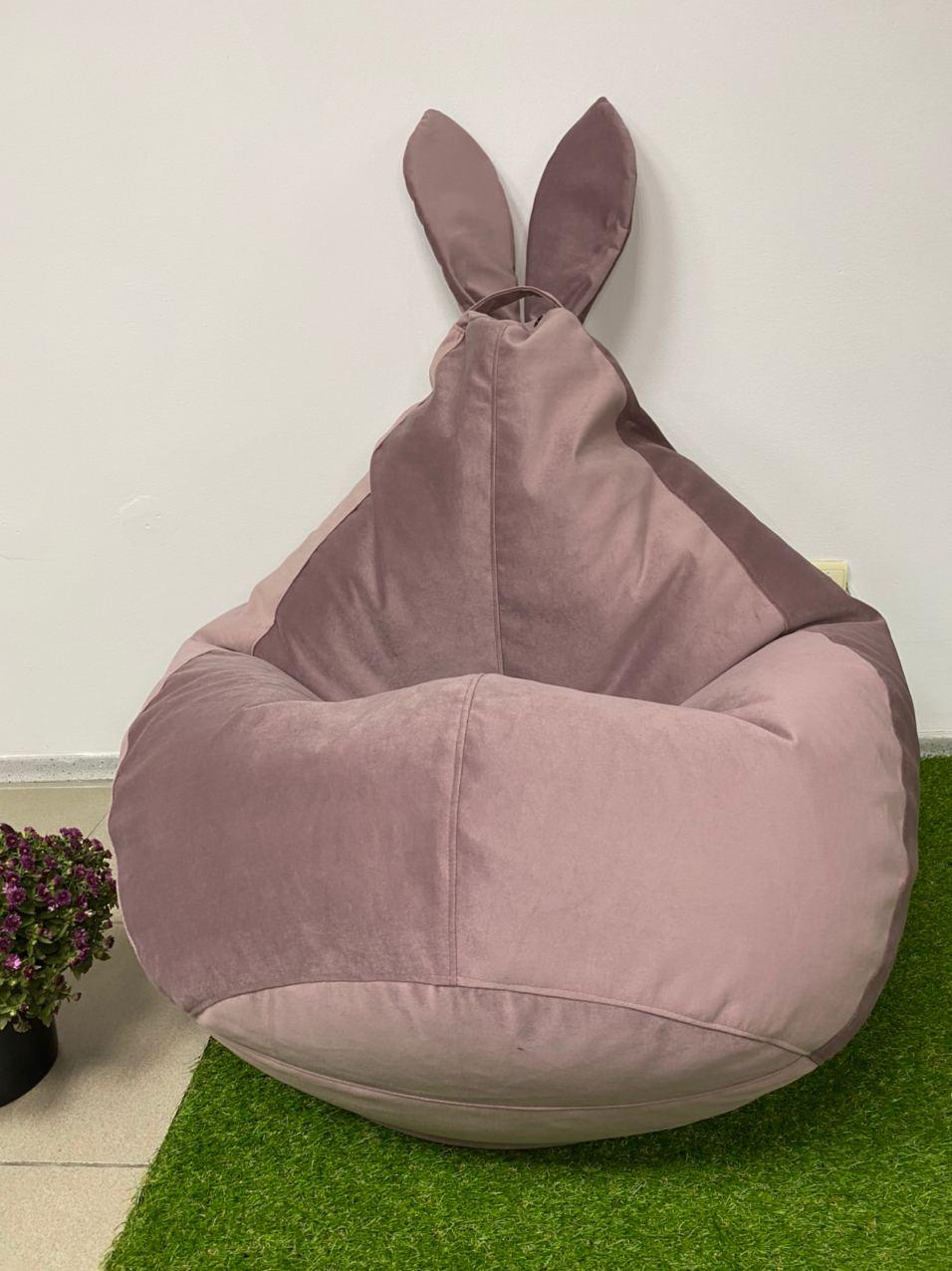 Кресло-мешок SkyPuff Груша зайчик Багира M 100x75 см 11849 (11001016)