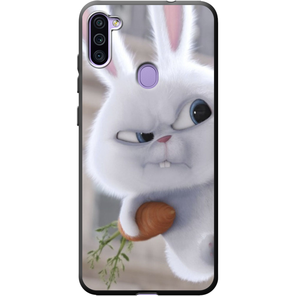Чохол Boxface Samsung M115 Galaxy M11 Rabbit Snowball Чорний силікон (39780-up1116-40216)