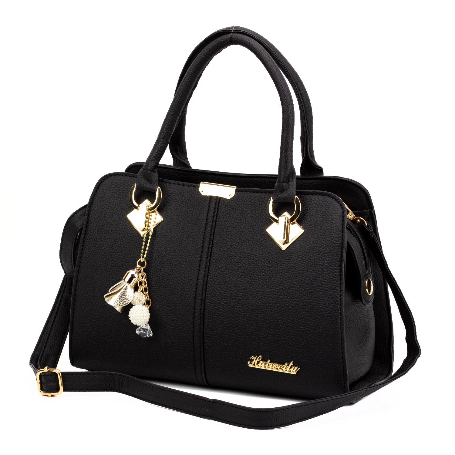 Женская каркасная сумка тоут Corze Черный (AB14018) Женская каркасная сумка тоут Corze Черный (AB14018)