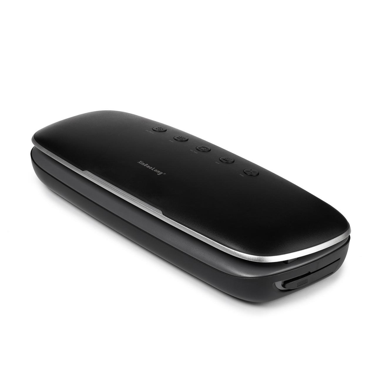 Вакууматор двухрежимный с рулонами 5 шт. и пакетами 15 шт. Черный (JP04-B) - фото 5