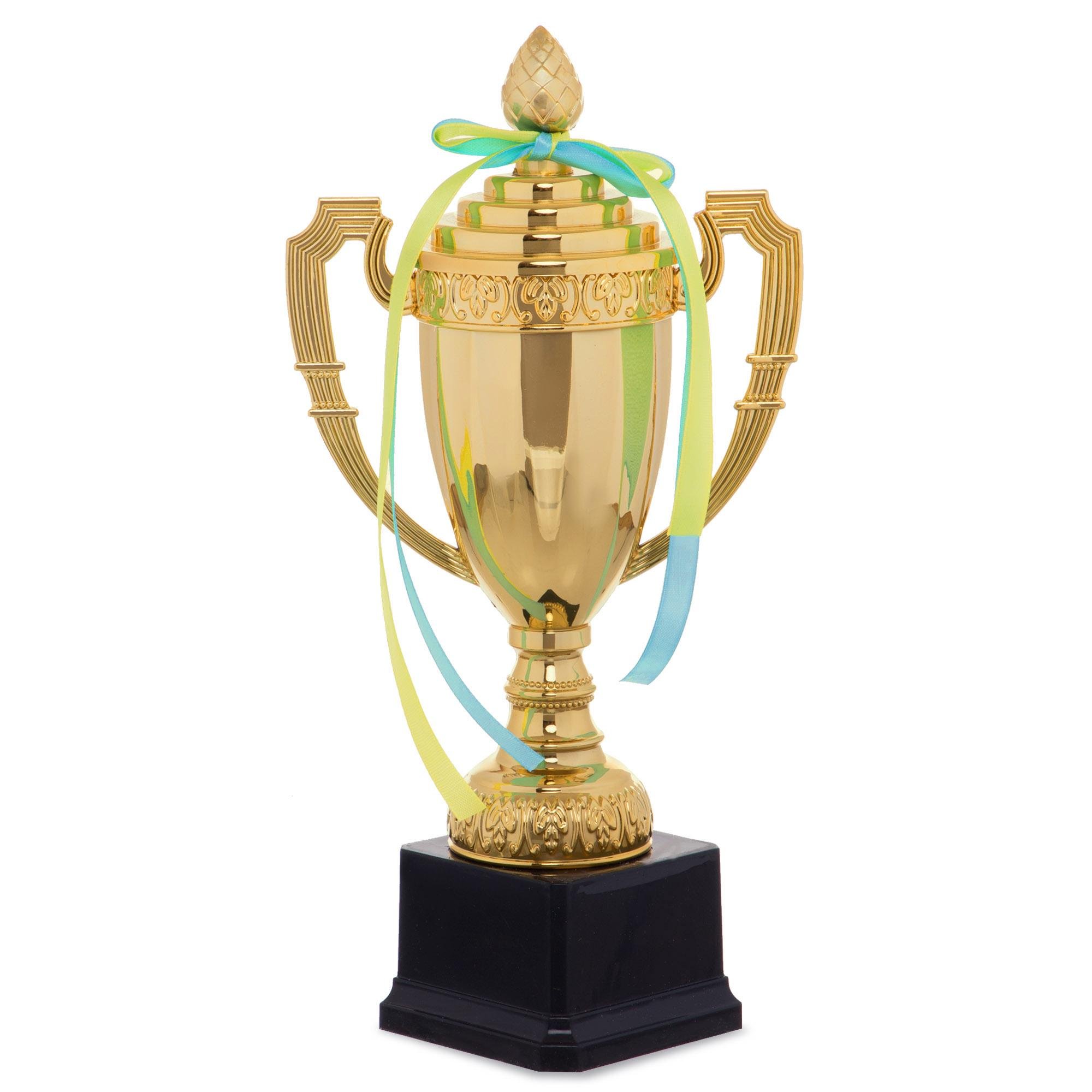 Кубок спортивный SP-Sport CLASSIC C-897C с ручками и крышкой 30х15х8,5 см Золотой (C-897C)