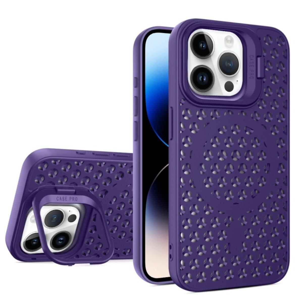 Захисний чохол-накладка Cosmic Grater Stand для Apple iPhone 14 Pro Purple (GRASTiP14PPurple)