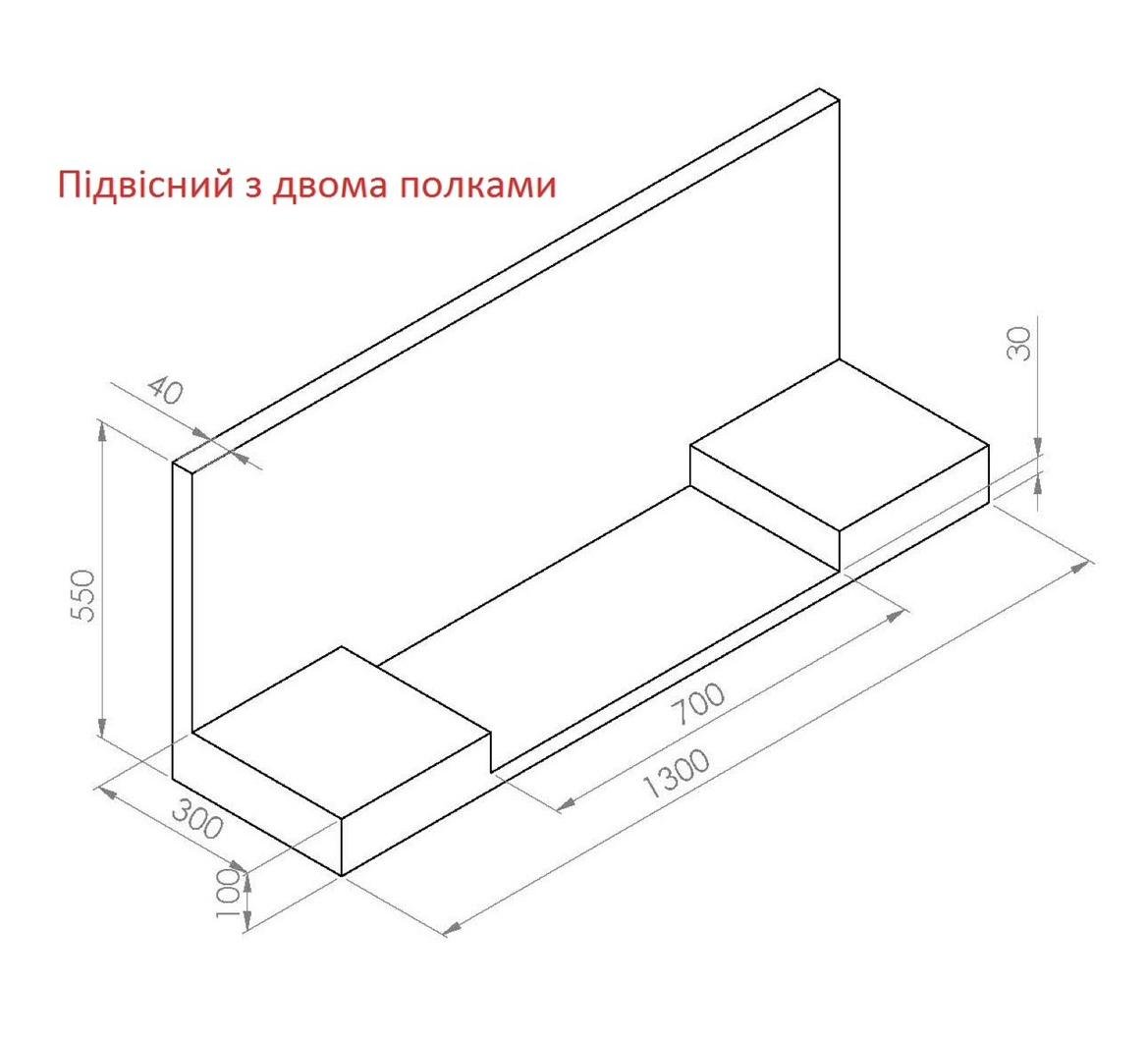 Біокамін Чорний принц підвісний пристінний можна змінювати колір каміну висота 550 мм лінія вогню 350 мм довжина 1300 мм (11741971) - фото 7