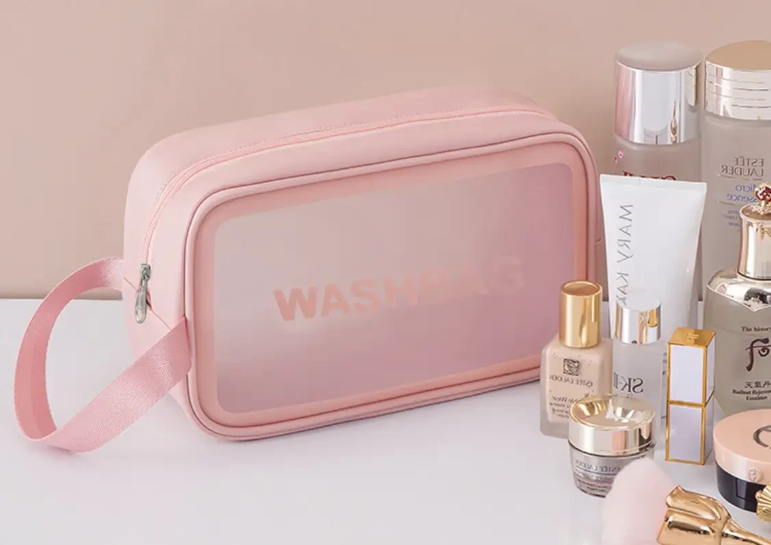 Комплект косметичок-органайзерів 3в1 водонепроникний прозорий Рожевий (2449069853) - фото 2 Комплект косметичок-органайзерів 3в1 водонепроникний прозорий Рожевий (2449069853) - фото 2