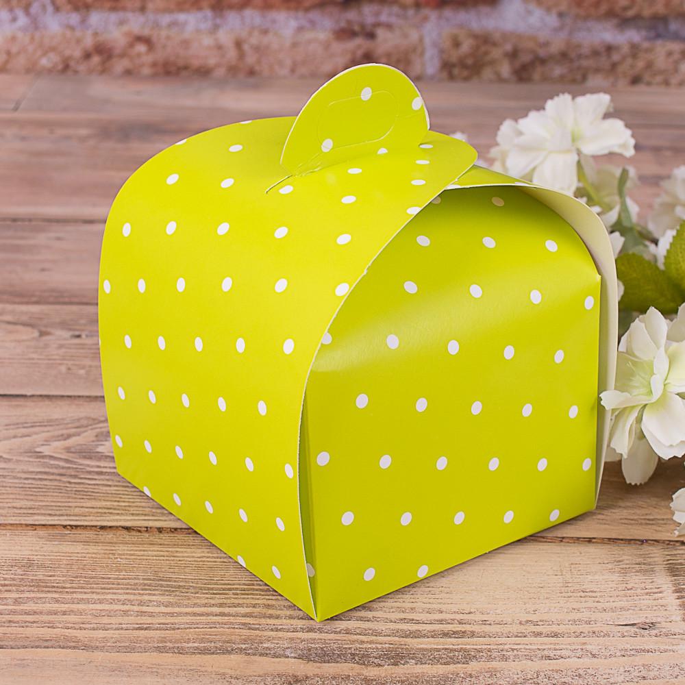 Сундучок в горошки маленькая Желтый (187-2)