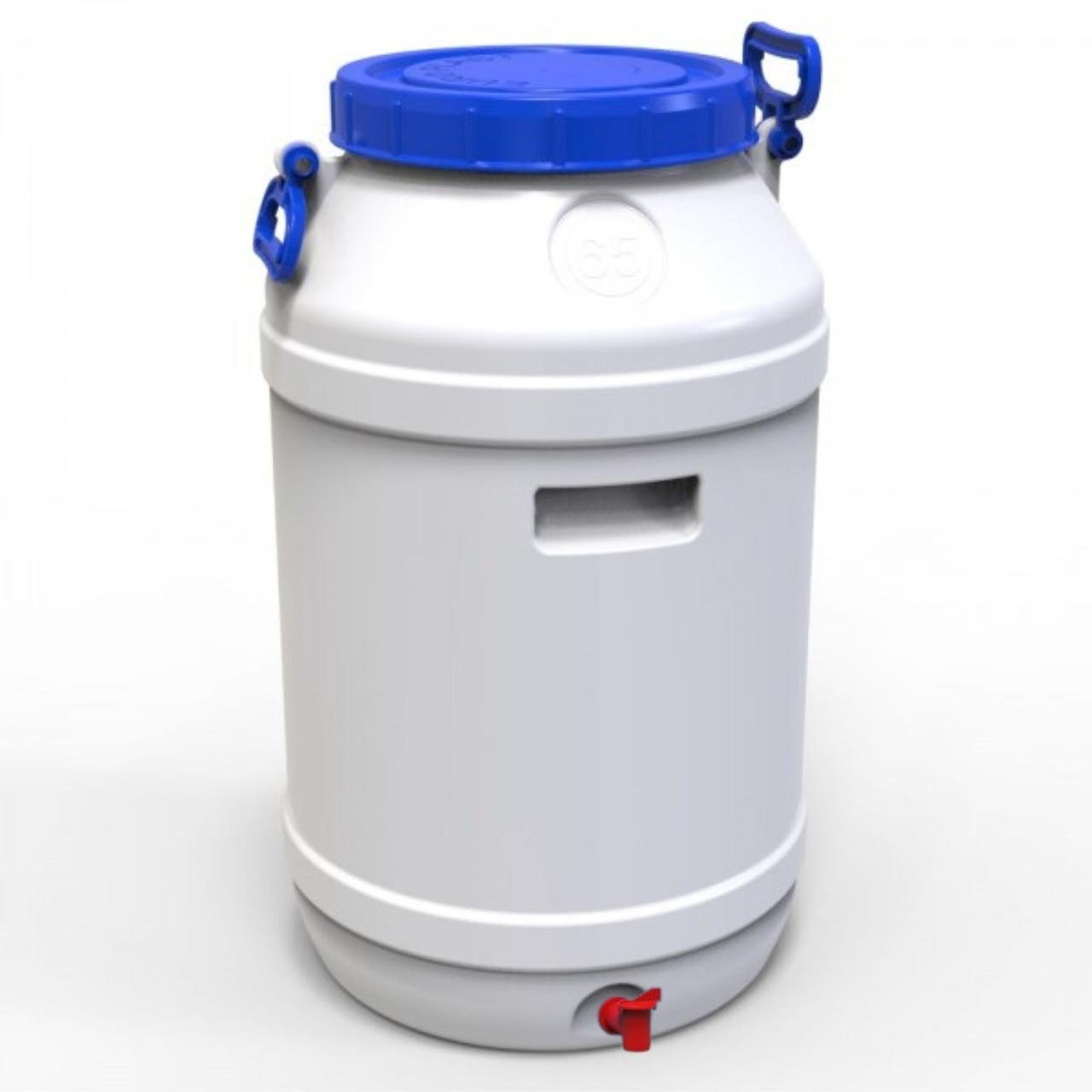 Бидон Европласт пищевой с пластиковым краном 65 л (172593) - фото 1