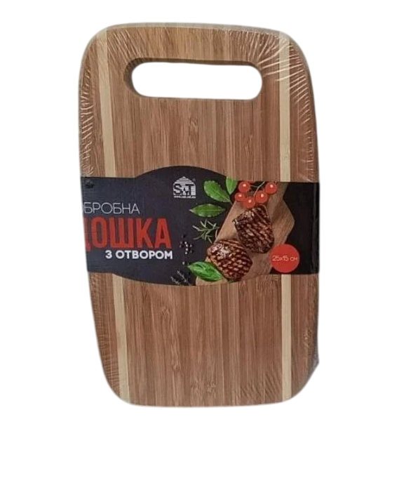 Доска разделочная кухонная SNT ECO Bamboo бамбуковая 25х15 см (8859)
