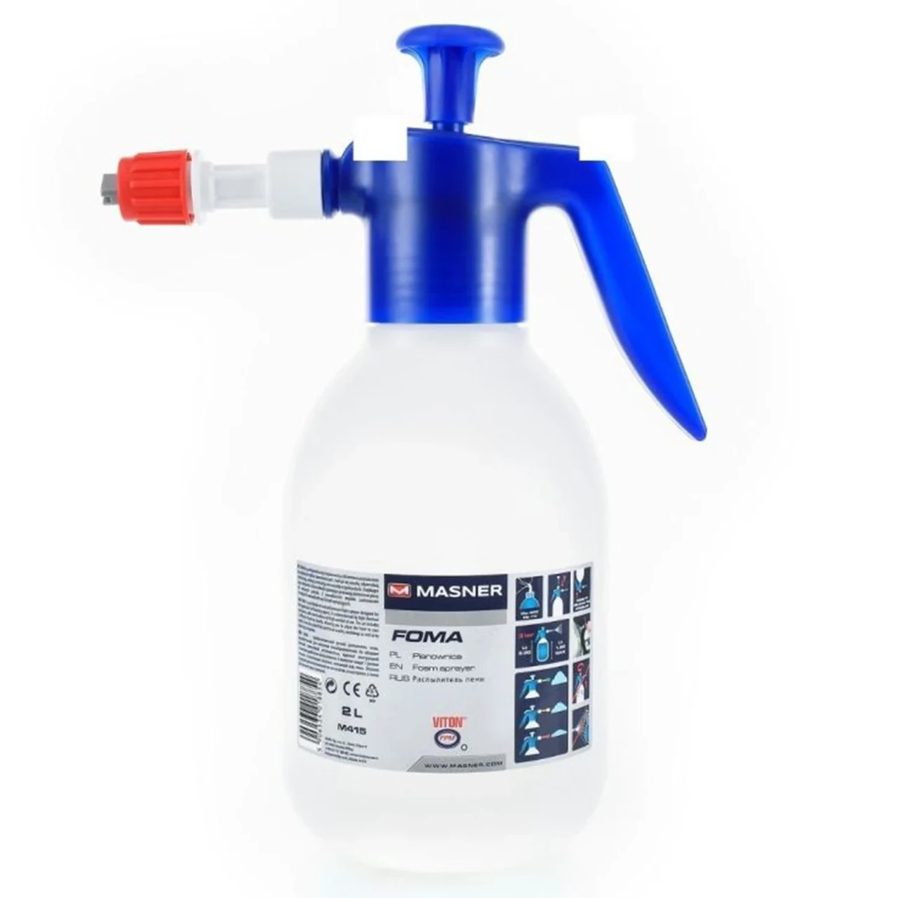 Піноутворювач ручний MASNER Foma для миття автомобіля напірний механічний під тиском 2 л