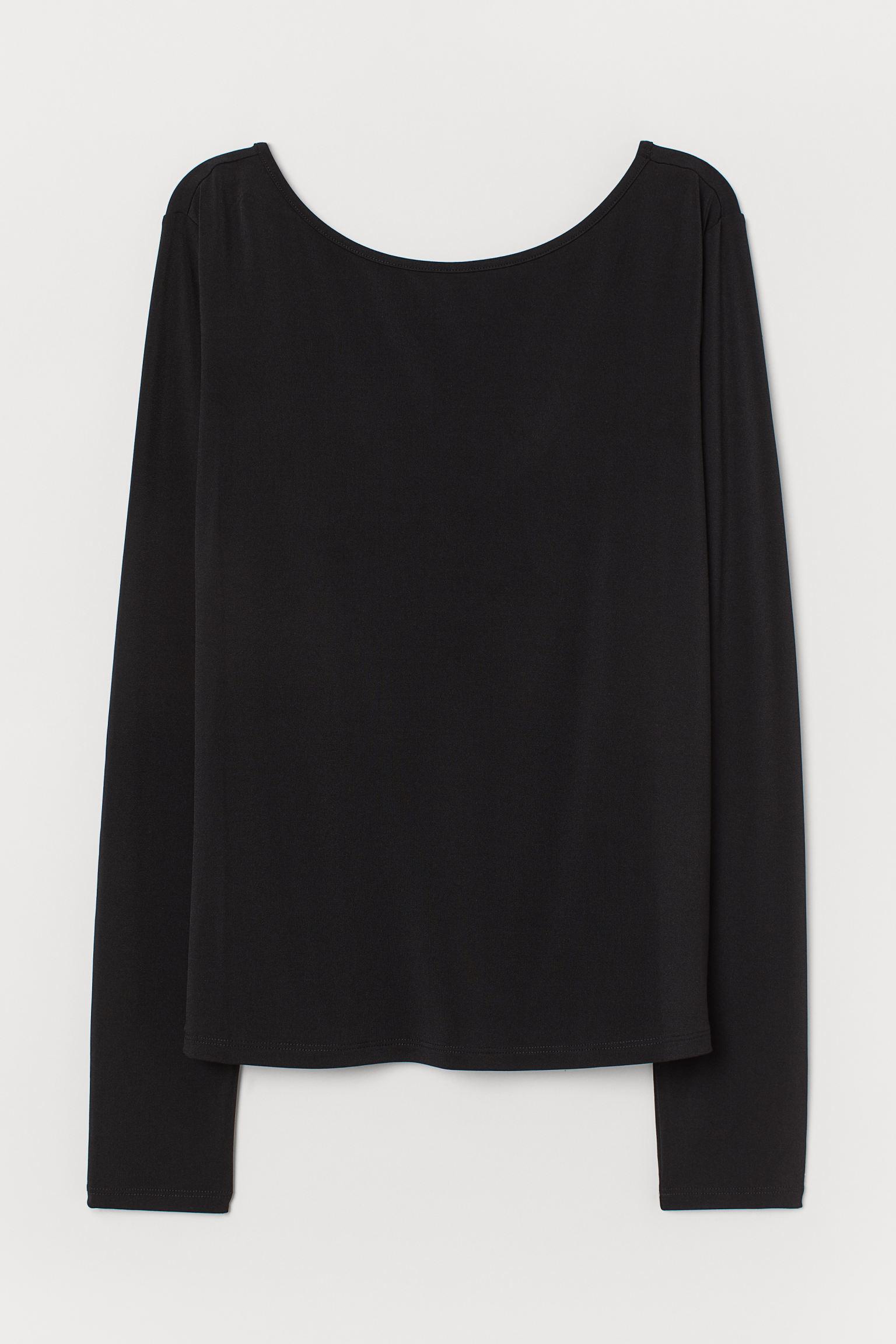 Лонгслів H&M M Чорний (11028394961)