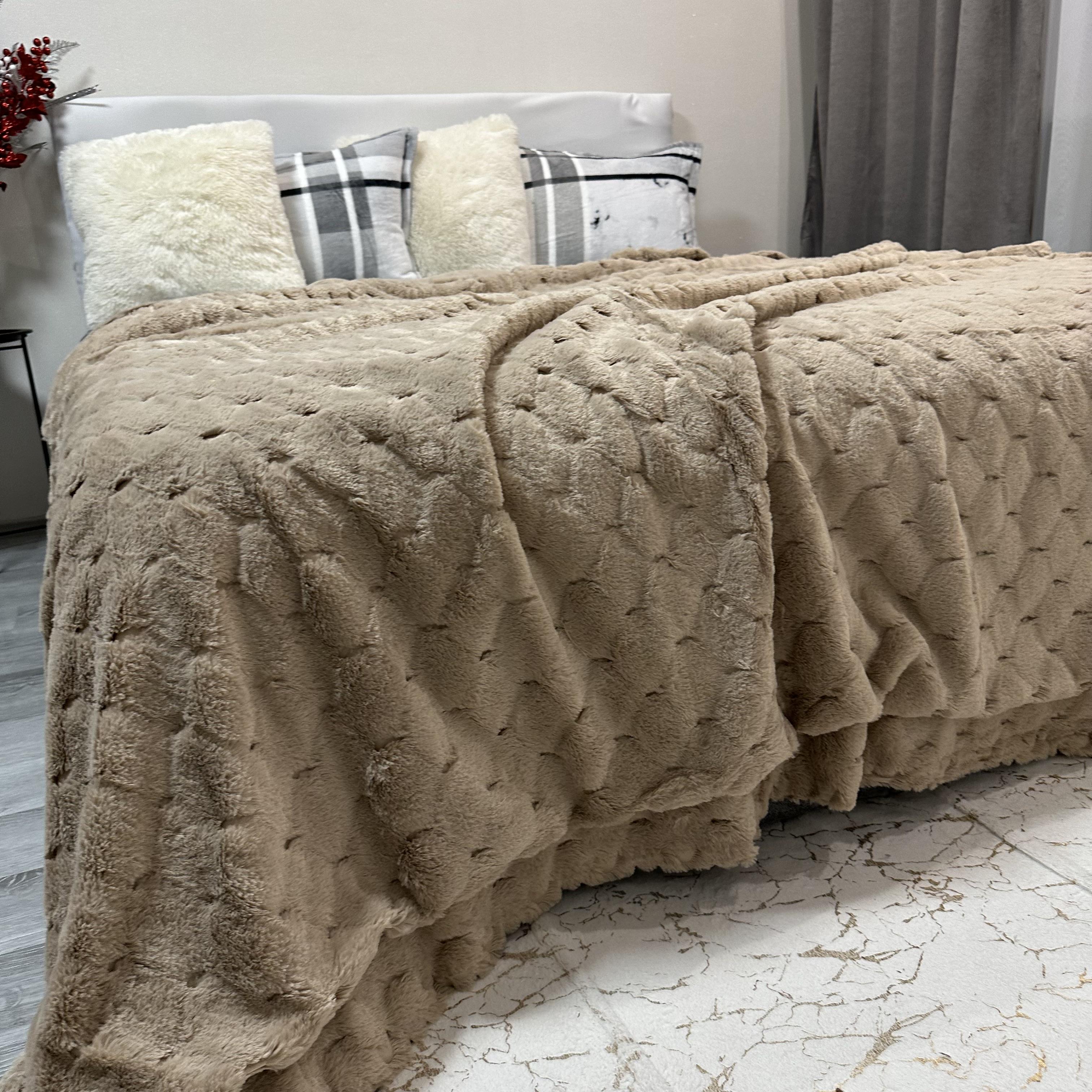 Покрывало микрофибра 200х230 см Кофейный (30111718) - фото 4