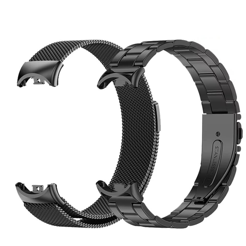 Комплект ремешков для фитнес-браслета Xiaomi Mi Band 8/9 Bead design Milanese design Black (2538319751) Комплект ремешков для фитнес-браслета Xiaomi Mi Band 8/9 Bead design Milanese design Black (2538319751)