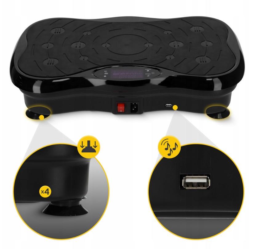 Степь-платформа вибрационная тренировочная 4FIZJO с пультом дистанционного управления и экспандерами Black (id_1200) - фото 5 Степь-платформа вибрационная тренировочная 4FIZJO с пультом дистанционного управления и экспандерами Black (id_1200) - фото 5