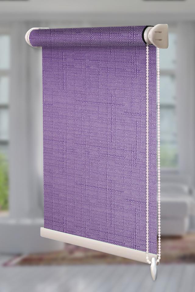 Рулонная штора Лен открытого типа 72,5х130 см Фиолетовый (Len-RSS-01-1241) - фото 1 Рулонная штора Лен открытого типа 72,5х130 см Фиолетовый (Len-RSS-01-1241) - фото 1