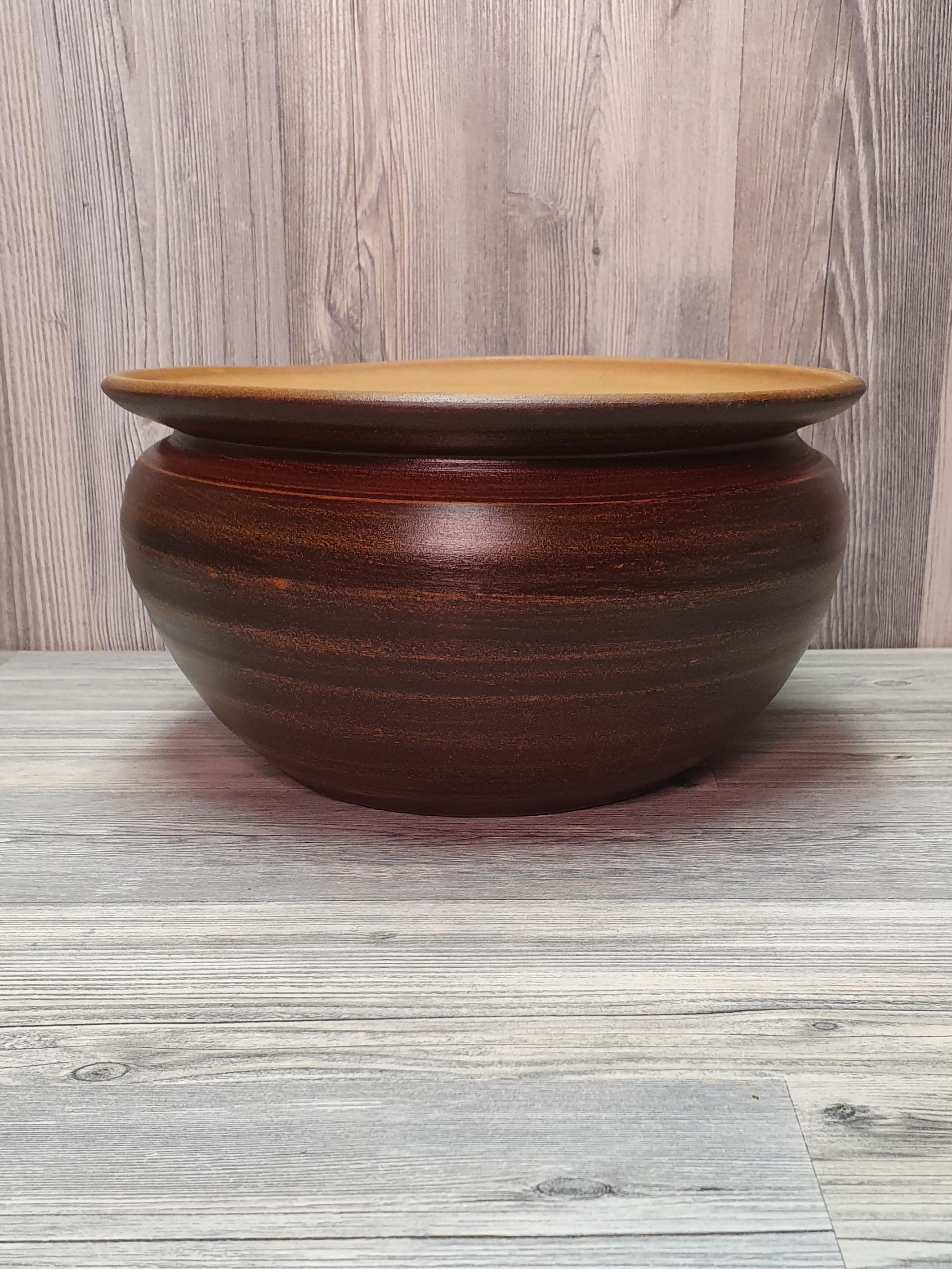 Миска Макитра для мака из красной глины (5207) Миска Макитра для мака из красной глины (5207)