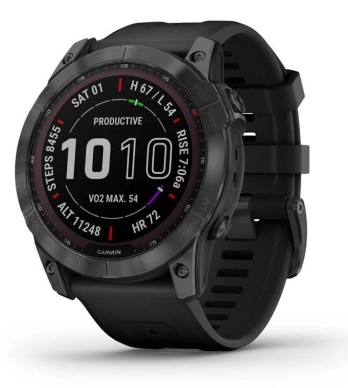 Смарт-часы Garmin Fenix 7X Sapphire Solar Carbon Gray DLC Titanium (010-02541-34)