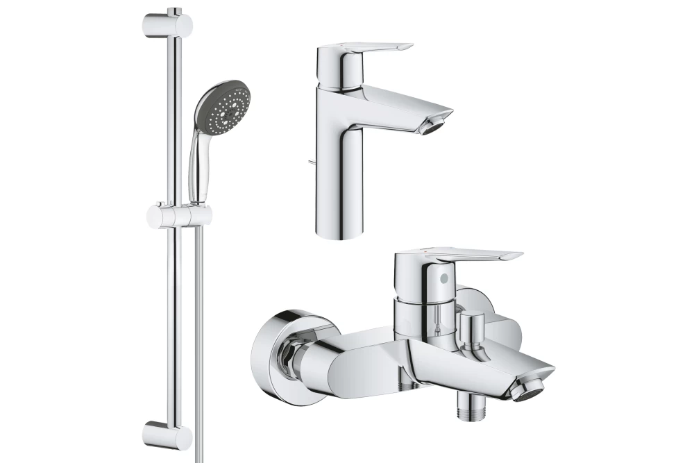 Набір змішувачів для ванної кімнати Grohe QuickFix Start M-Size UA202301MQ 3в1 (374078)