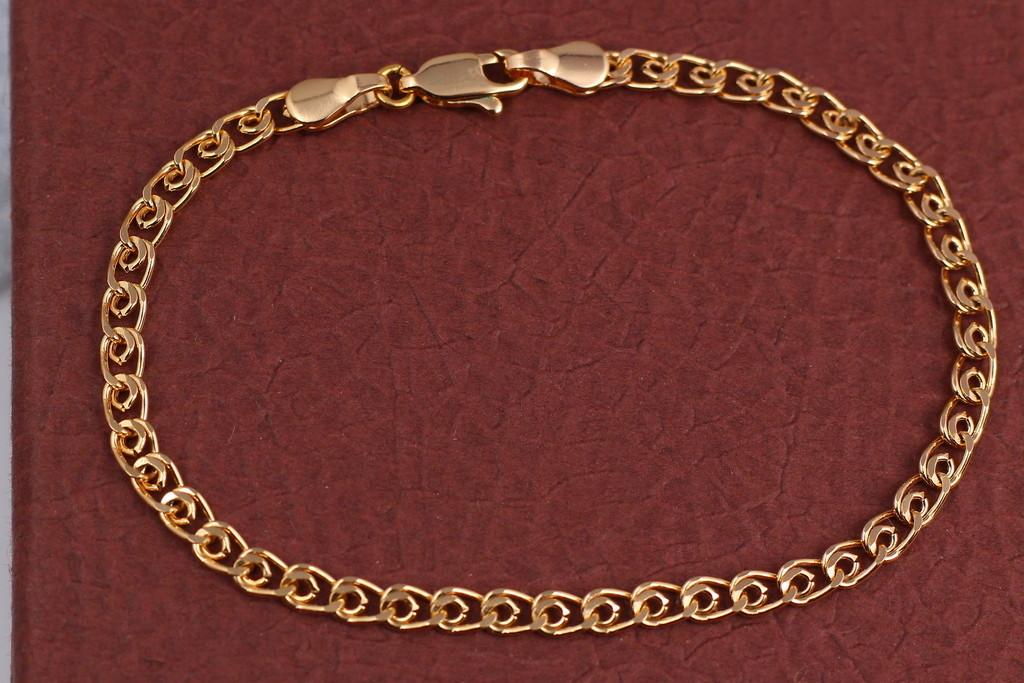 Браслет Xuping Jewelry Лав 18 см 3,5 мм Золотистый (1606934005)