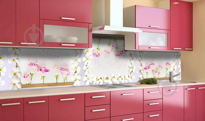 Скинали на кухню Zatarga "Цветочные Рамки" 650х2500 мм виниловая 3Д наклейка кухонный фартук самоклеящаяся Z181745/1 Скинали на кухню Zatarga "Цветочные Рамки" 650х2500 мм виниловая 3Д наклейка кухонный фартук самоклеящаяся Z181745/1