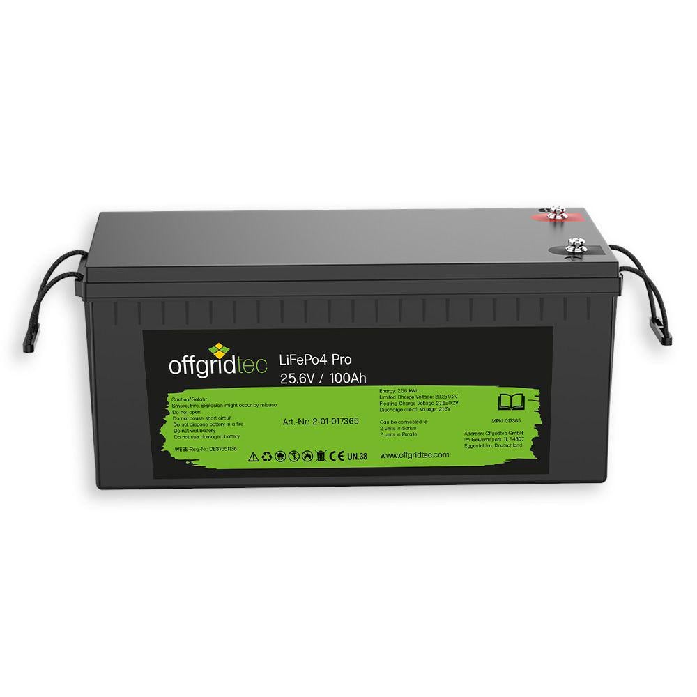 Аккумулятор Offgridtec LiFePO4 25,6V 100Ah 100А BMS 2560Wh (51561)
