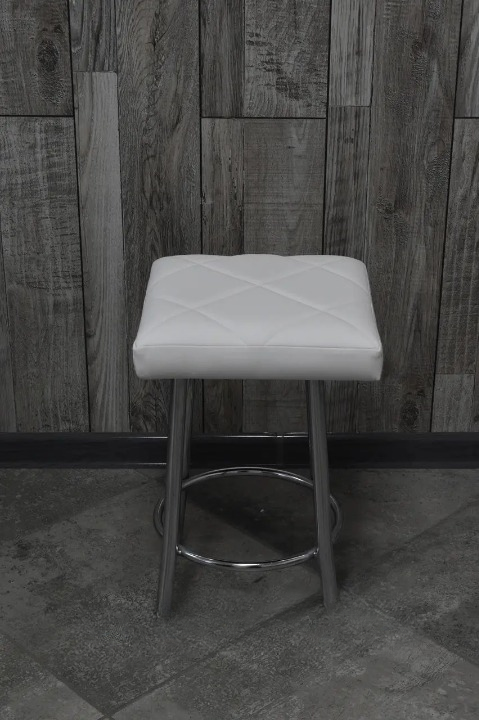 Табурет кухонний Tutty+ Ромб 30х30х45 см Білий/Хром (28374604)