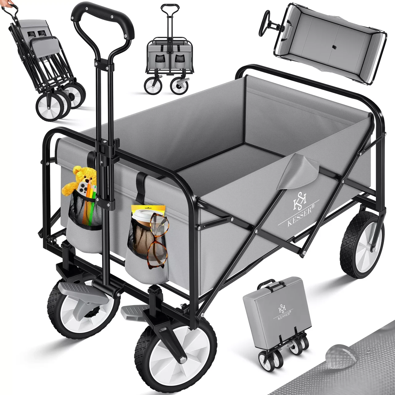 Тачка садово-строительная KESSER Oxford 600D 80 кг 90х52х102 см (4260635555061) - фото 8 Тачка садово-строительная KESSER Oxford 600D 80 кг 90х52х102 см (4260635555061) - фото 8