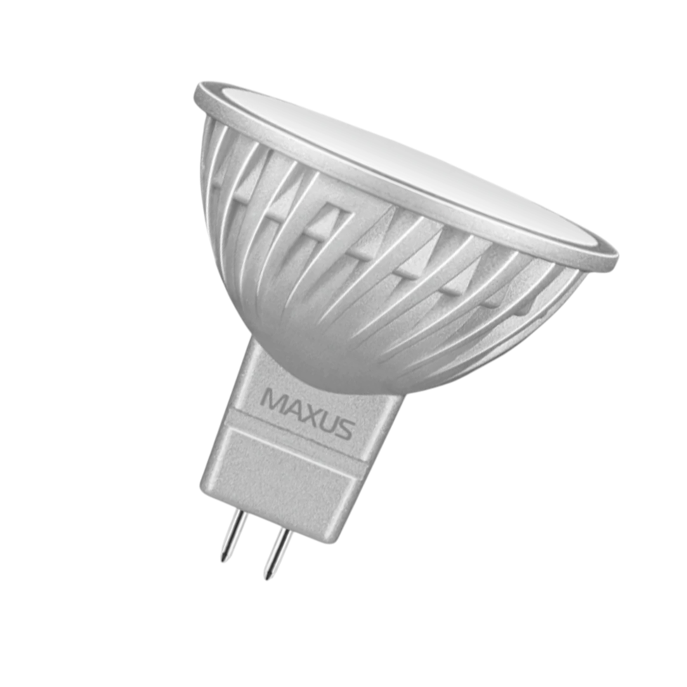 Светодиодная лампа Maxus MR16-4W-220V 1-LED-328 3000K теплый белый свет энергоэффективная 1 шт. (000032235_1)