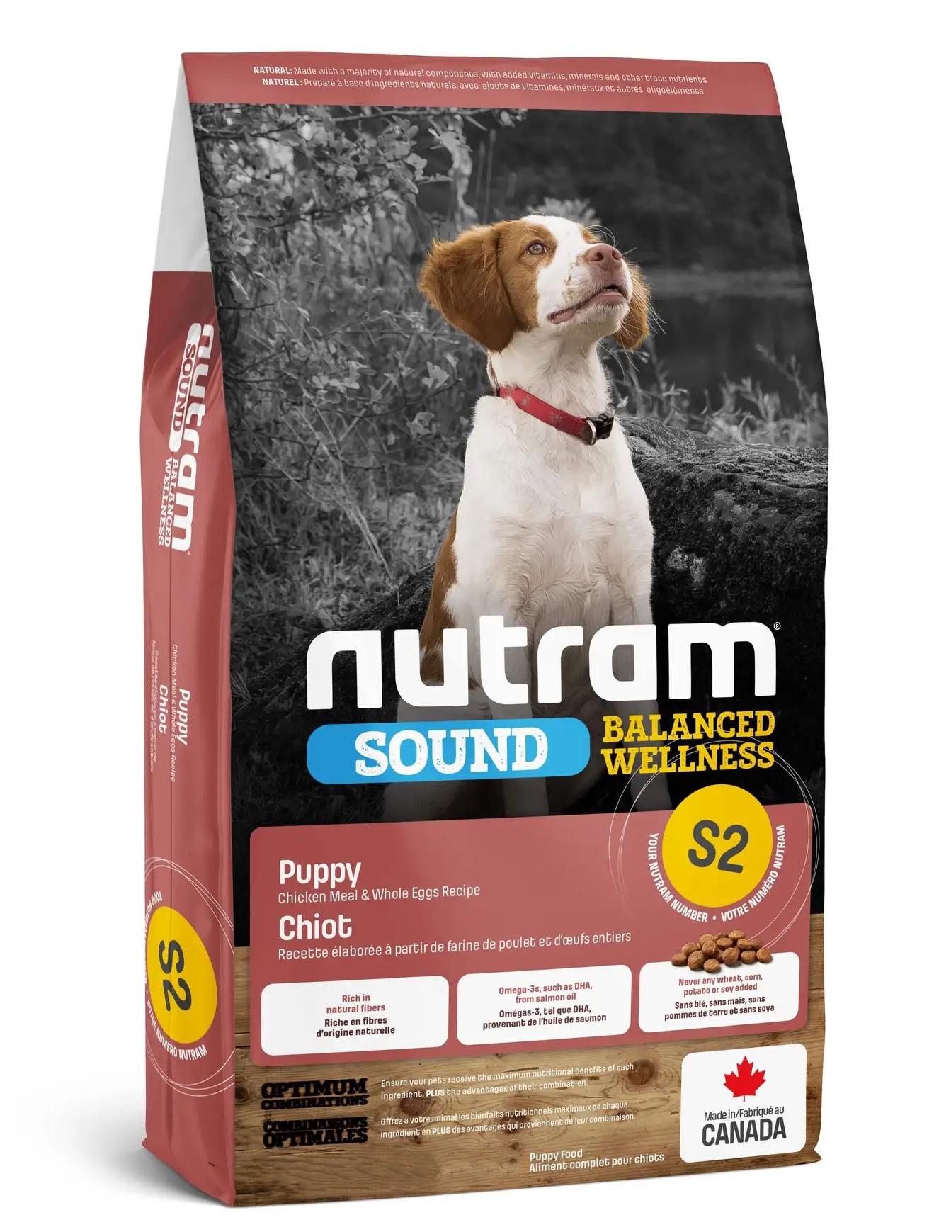 Корм сухой для щенков Nutram S2 Sound Balanced Wellness Puppy 11,4 кг (067714102239) - фото 1