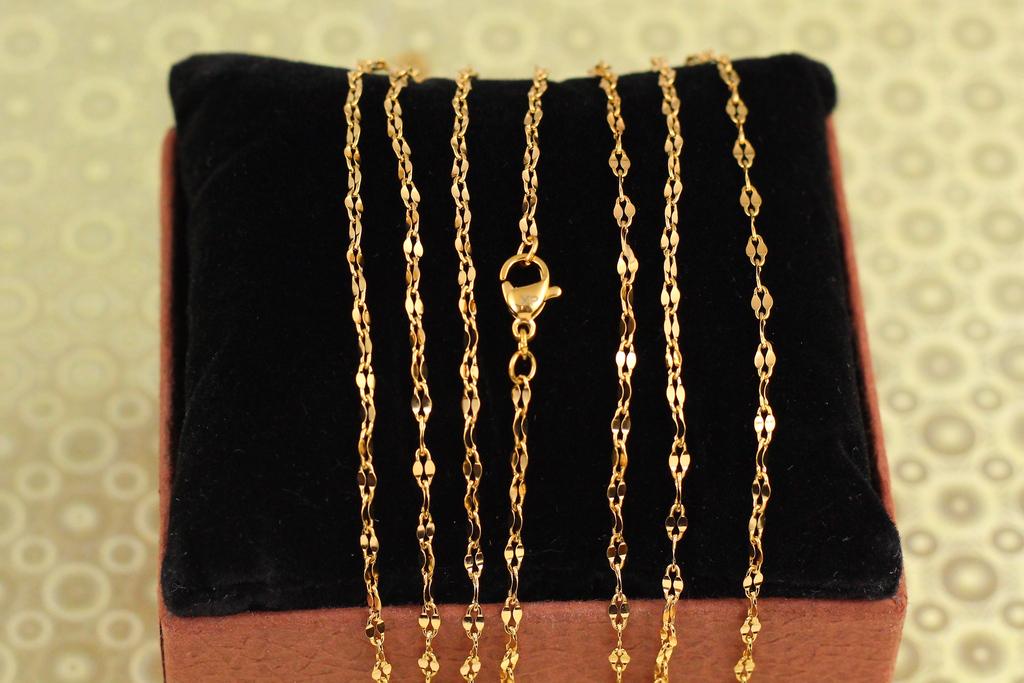 Цепь Xuping Jewelry Лезвие 50 см 2,5 мм Золотистый (33967776)