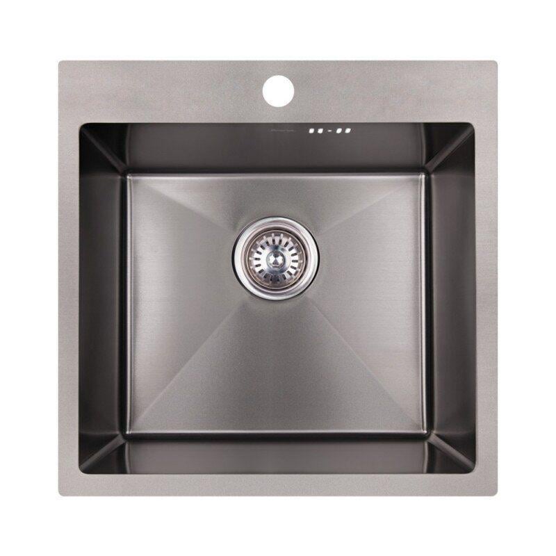 Мойка кухонная Imperial IMPD5050BLPVDH10 из нержавеющей стали квадратная 500x500 мм (62882)