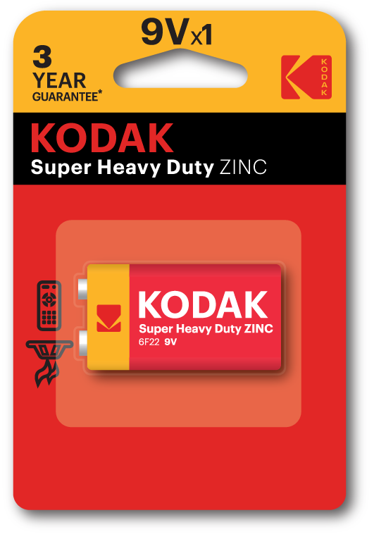 Батарейка Kodak LongLife 6F22 (27059)