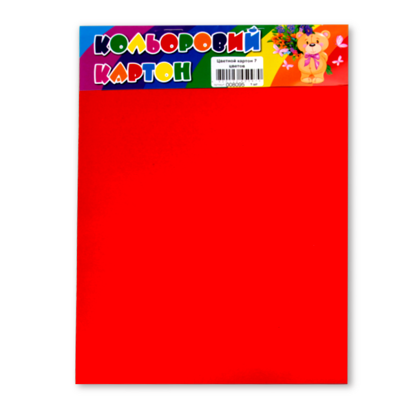 Картон А4 7 цветов (23483)