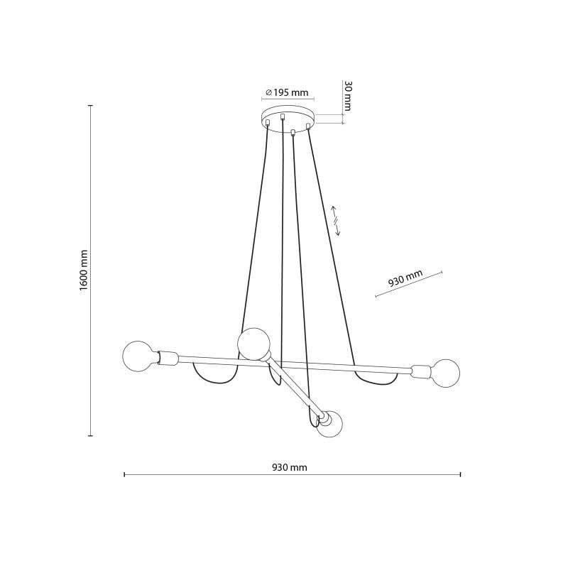 Люстра TK Lighting 4952 Helix - фото 6