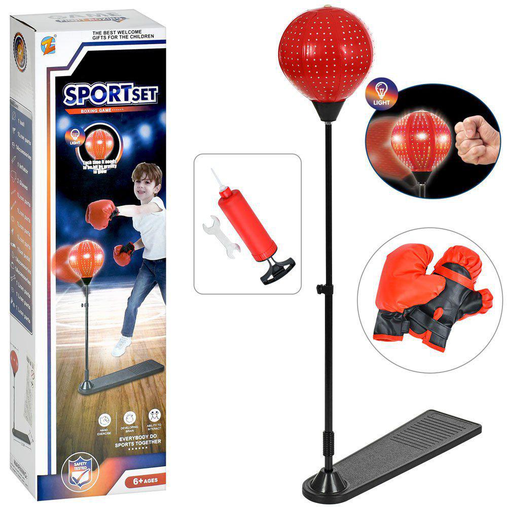 Набор для бокса MR 509 груша 20–25 см/перчатки/световые эффекты - фото 3 Набор для бокса MR 509 груша 20–25 см/перчатки/световые эффекты - фото 3