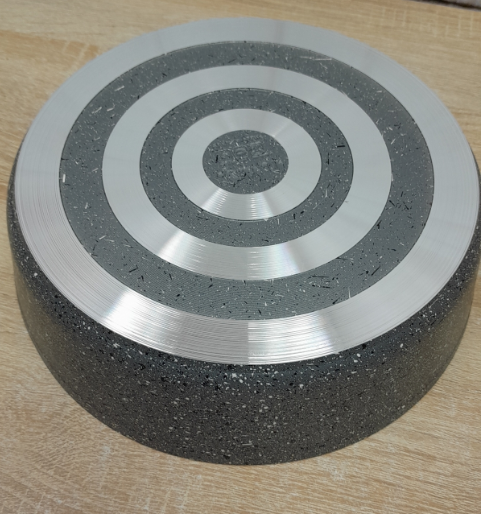 Деко для запікання OMS з литого алюмінію з гранітним покриттям 24 см Сірий (3411-24grey) - фото 4