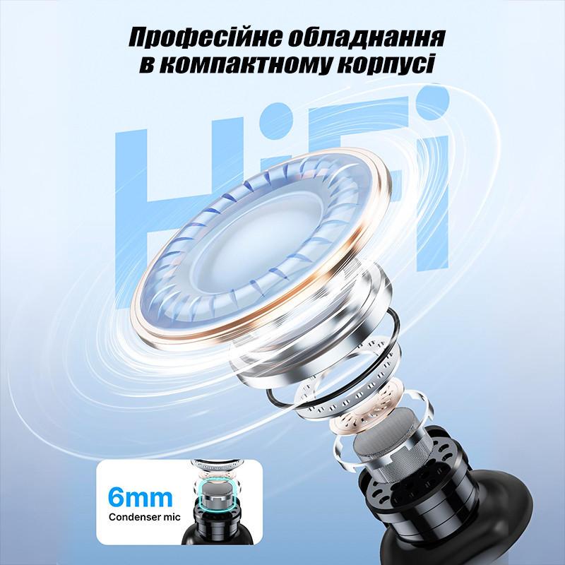 Мікрофон бездротовий петличний Boya Mini Type C на одяг/для телефону/для запису відео (BOYA-mini) - фото 8