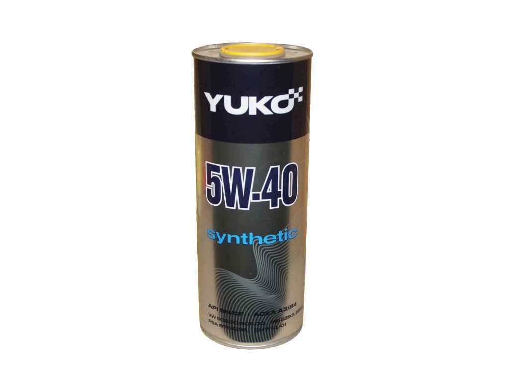 Масло моторне синтетичне YUKO 5W-40 SYNTHETIC API SN/CF 1 л (843617)
