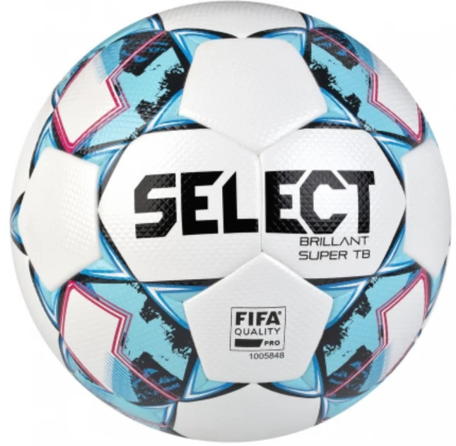 Мяч футбольный Select Brillant Super TB FIFA Уни р. 5 Бело-синий (361593-051 5)