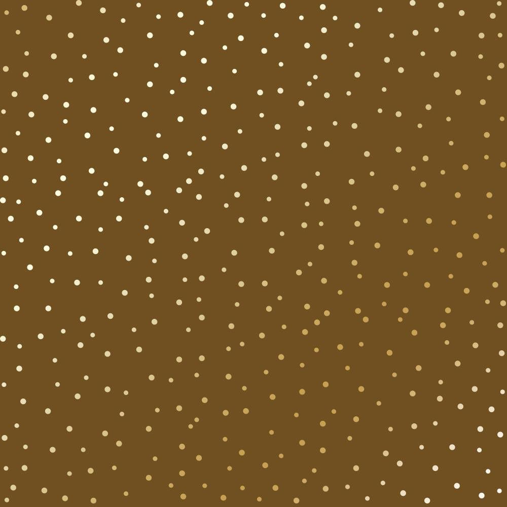 Лист бумаги односторонний Golden Drops с фольгированием 30,5х30,5 см Milk Chocolate