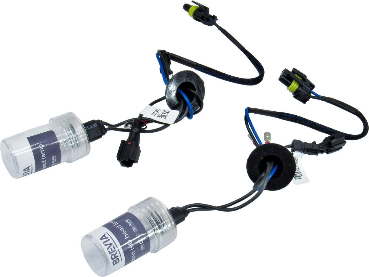 Лампочка ксеноновая Brevia H3 PK22s 85V-35 Вт 6000K 12360MP 85V-H3 PK22s 2 шт.