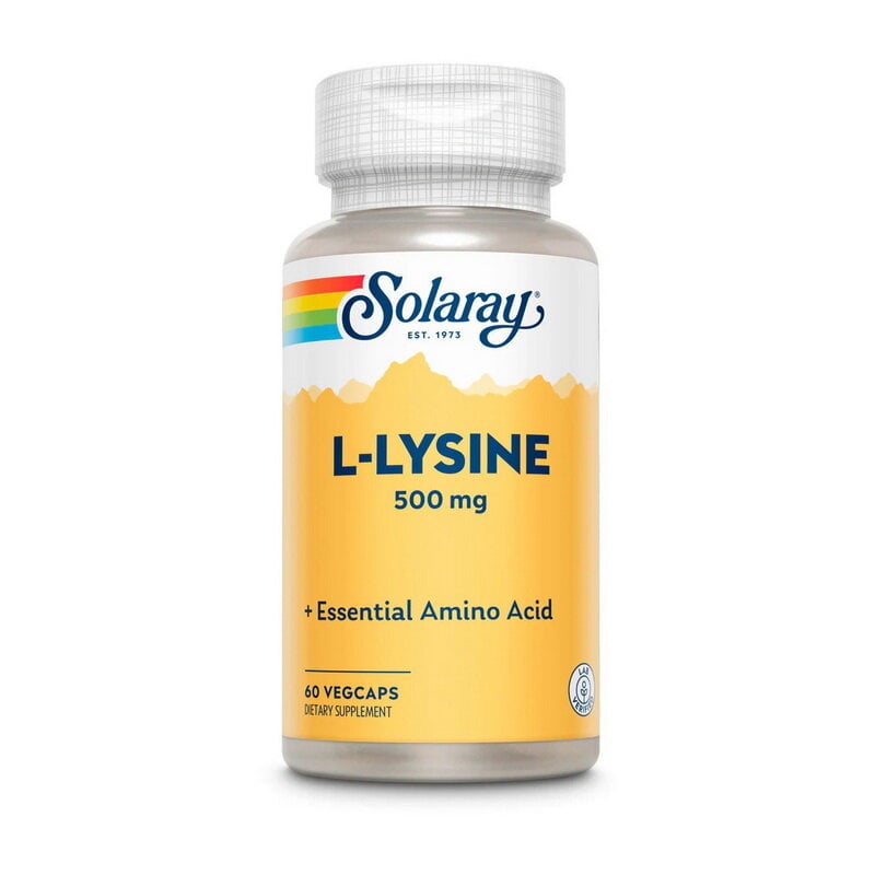 Лизин Solaray L-Lysine 500 мг 60 капс.