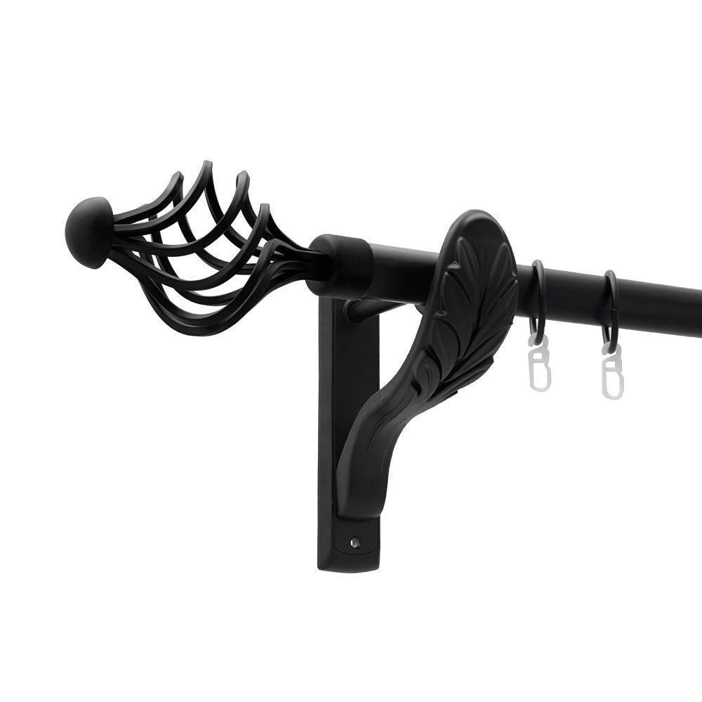 Карниз металевий Orvit Арезо однорядний 25 мм ретро 200 см Чорний оксамит (000-7280)