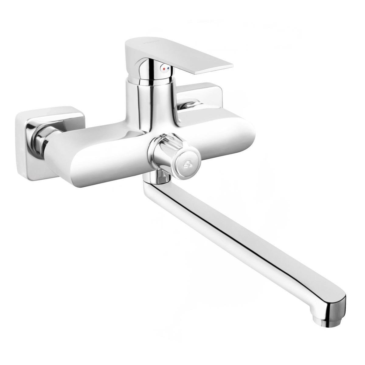 Змішувач для ванної Ferro Algeo Square BAQ3A одноважільний Хром (175034)