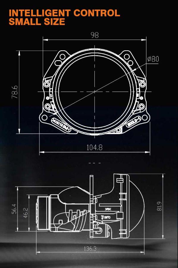 Світлодіодні бі-лінзи Aozoom A4 - фото 5 Світлодіодні бі-лінзи Aozoom A4 - фото 5