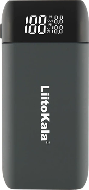 Зарядное устройство LiitoKala Lii-MP2 с функцией Power Bank для аккумуляторов АА/ААА/18650/21700 Li-Ion/IMR/INR/ICR Black (19423)