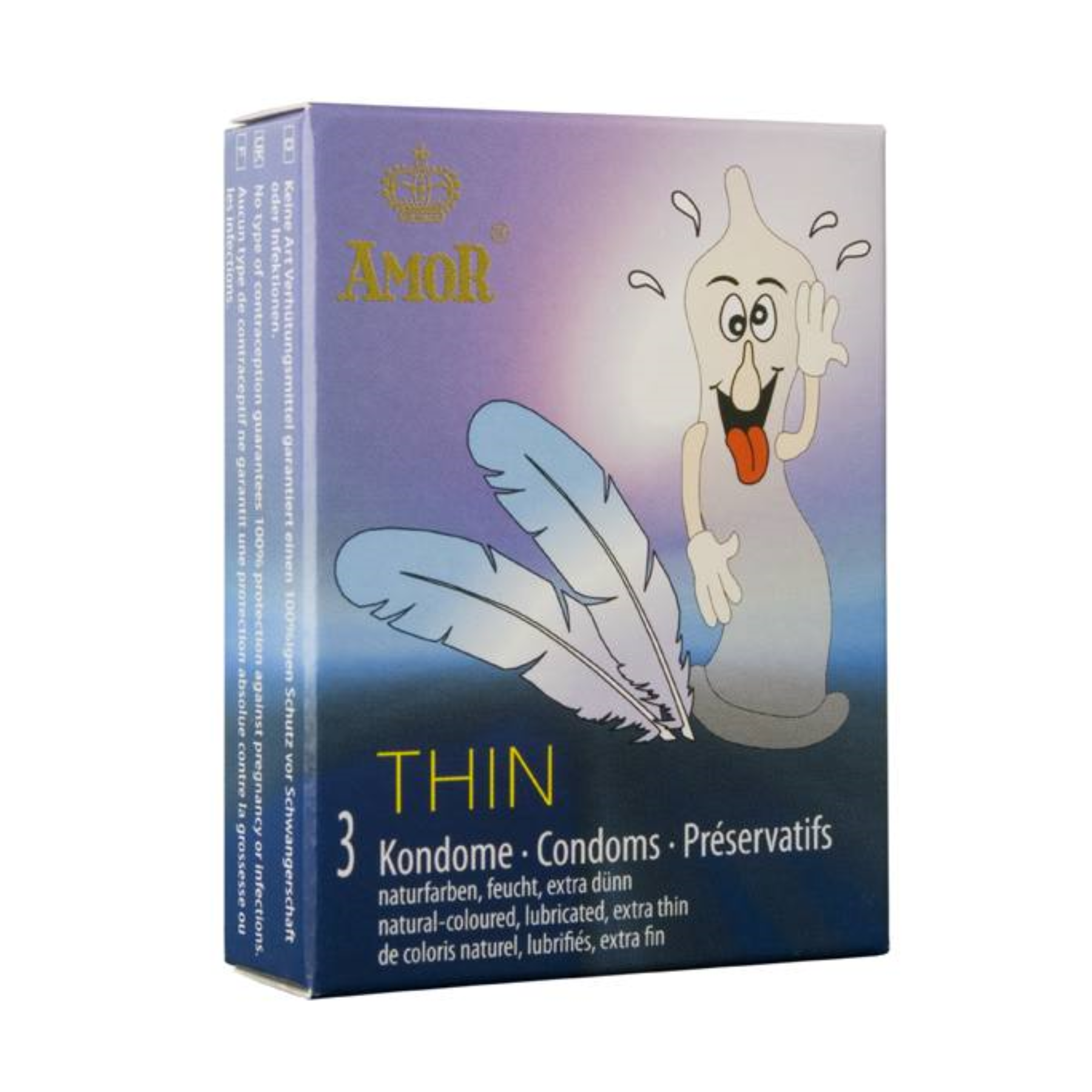 Презервативы тонкие и крепкие Thin Amor №3