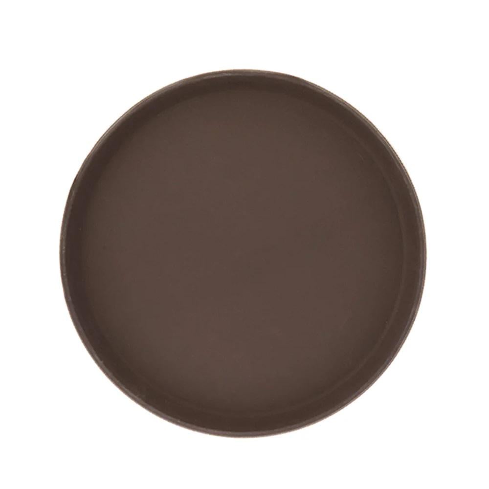 Поднос с противоскользящим покрытием Antislip R93017-M d 35 см Темно-коричневый (29704332)