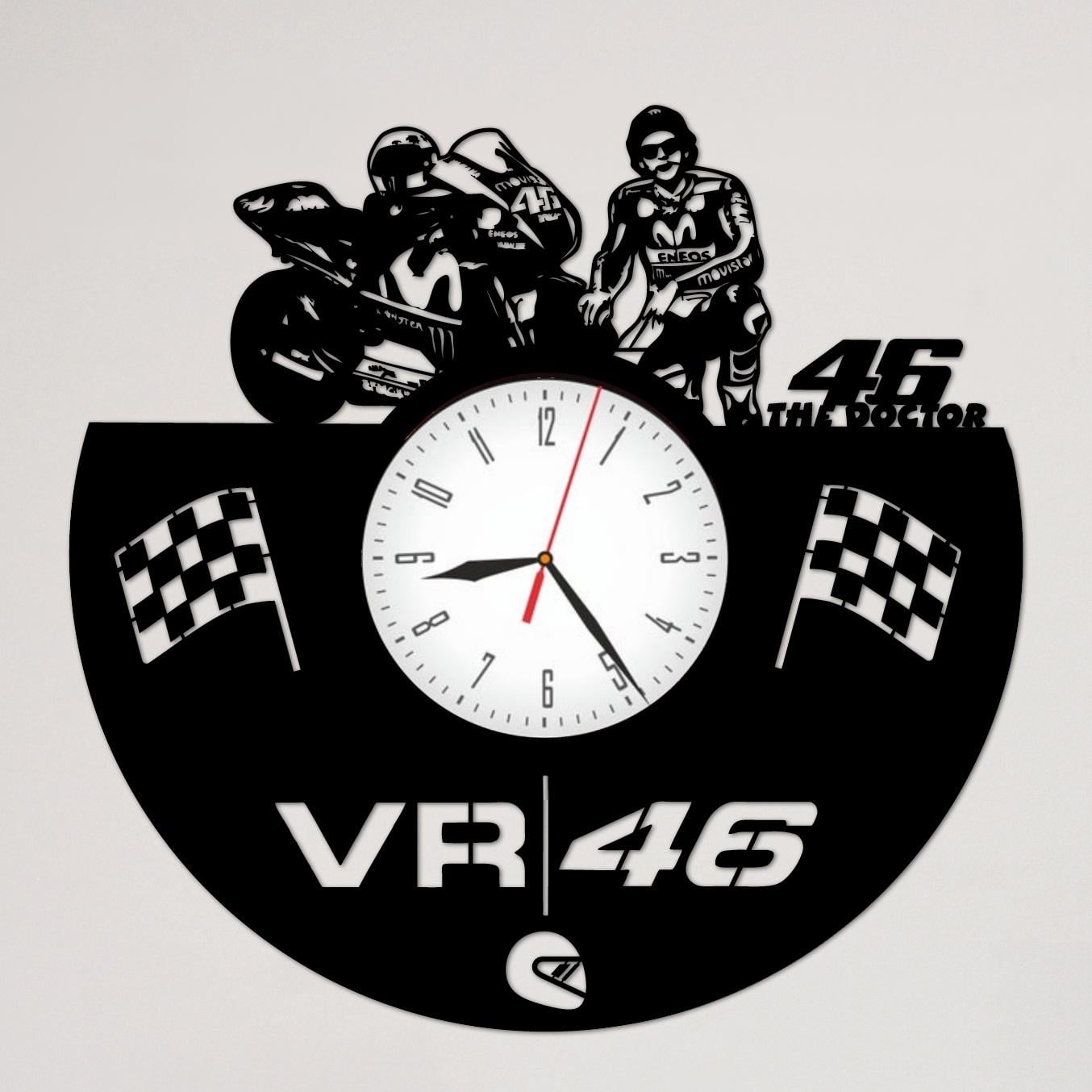Часы настенные Valentino Rossi VR 46 2268 из виниловой пластинки